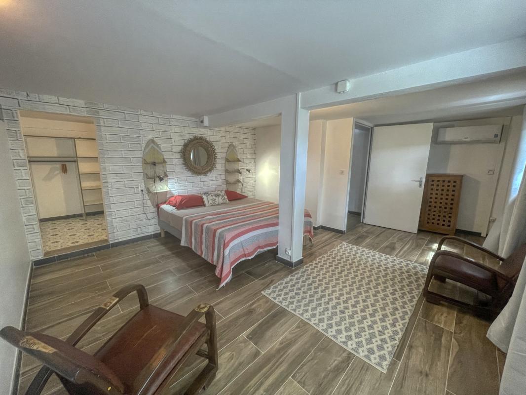 35.Location villa piscine vue mer Saint François  Guadeloupe_Chambre 3 RDC